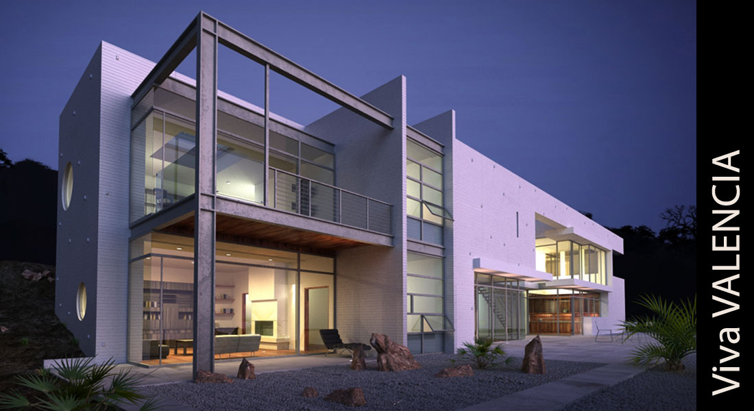 Abendstimmung Wohnkomplex