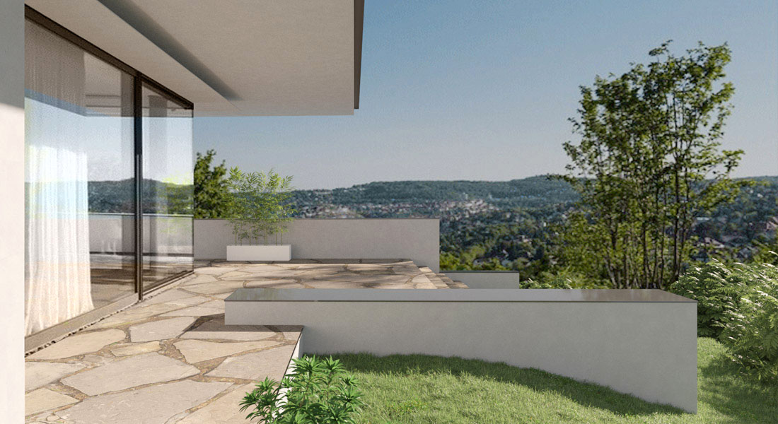 Immobilienvisualisierung Außenansicht